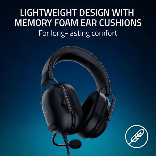 Vista 5 de Razer BlackShark V2 X PlayStation Gaming Headset: 50mm Drivers - Cardioid Mic - Lightweight - Comfortable, Noise Isolating Earcups - for PS5, Xbox