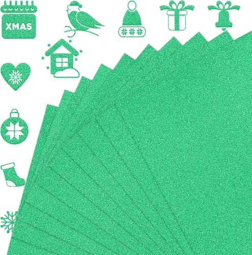 Vista 15 de FEILIBAY 20 hojas de papel de cartulina negra con purpurina, tamaño A4, para manualidades, decoraciones de cumpleaños y bodas, caja de regalo
