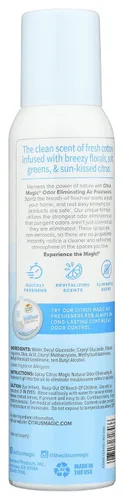 Vista 2 de Citrus Magic Spray ambientador que elimina olores, lino puro, 3.0 onzas