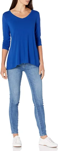 Vista 5 de Tienda Essentials - 2 Camisetas de manga 34 con cuello en V para mujer