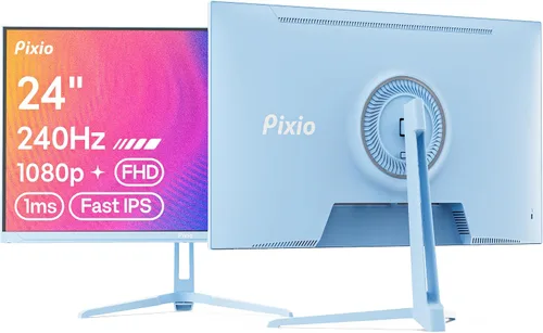 Vista 11 de Pixio PX246 Wave Beige 24 pulgadas 120Hz Frecuencia de Actualización Resolución FHD 1080p Panel IPS 4ms GTG Tiempo de Respuesta Monitor