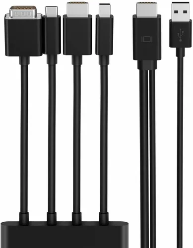 Vista 2 de Belkin Adaptador AV digital multipuerto a HDMI – HDMI/Mini DisplayPort/USB/VGA para dispositivo de audio/vídeo, proyector, monitor, portátil – 7.87