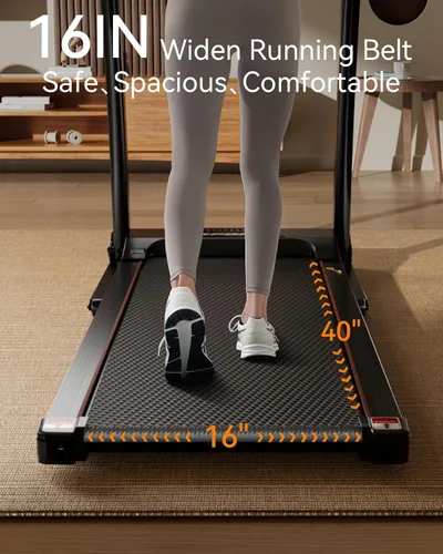 Vista 5 de LIJIUJIA Treadmills for Home, Folding Treadmill with 15% Auto Incline, 3.0HP Walking Pad Treadmill, 300 lbs Capacity, Max Speed 6.2 MPH, Bluetooth