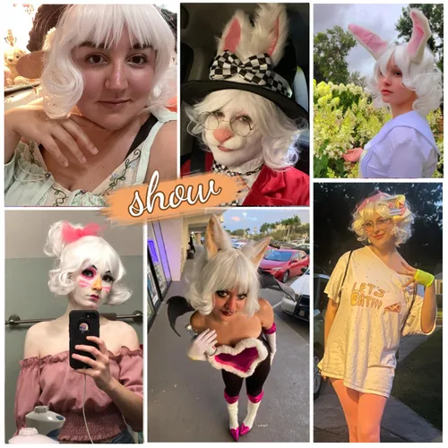 Vista 45 de COSPLAZA Cosplay Pelucas Moda Corto Azul Anime Cabello Elegante Mujer Fiesta Peluca