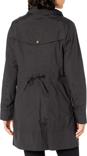 Vista 3 de Cole Haan Chaqueta impermeable con capucha para mujer con lazo