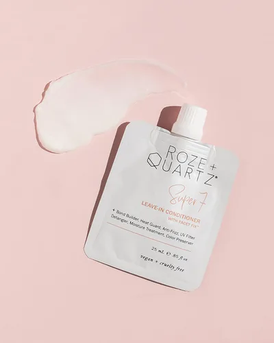 Vista 7 de Roze + Quartz® Acondicionador sin enjuague Super 7 • Siete beneficios para todo tipo de cabello (0.85 onzas)