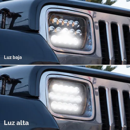 Vista 3 de Bombilla led universal de 7" x 6", 45 vatios, para enchufar y utilizar, eficiencia energética, resistente, faro delantero cuadrado o rectangular