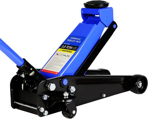 Vista 23 de LKTART Gato hidráulico de piso de 2 toneladas de bajo perfil para automóvil con rango de elevación de pistón único 3.3"-15.2