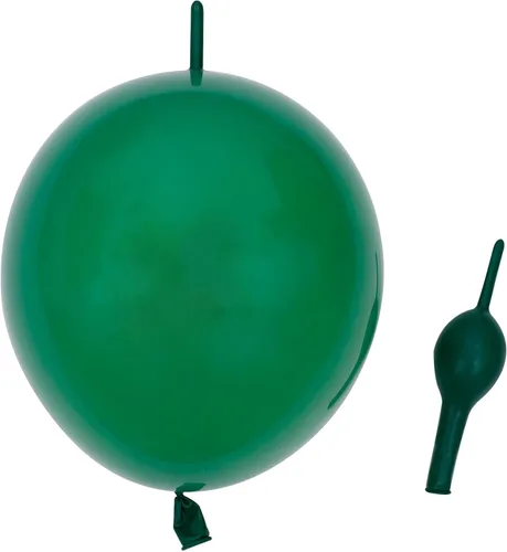 Vista 12 de Globos de eslabones de 10 pulgadas, globo de látex Quick Linkale 120 piezas para bodas, cumpleaños, Halloween, Navidad, decoraciones de festivales