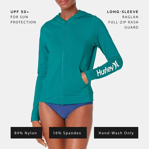 Vista 3 de Hurley Sudadera con capucha y cremallera para mujer