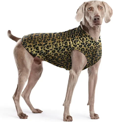 Vista 102 de Abrigo elástico de lana para perro, ropa suave y cálida para perro, suéter elástico para mascotas, lavable en lavadora, ecológico, para todo el año