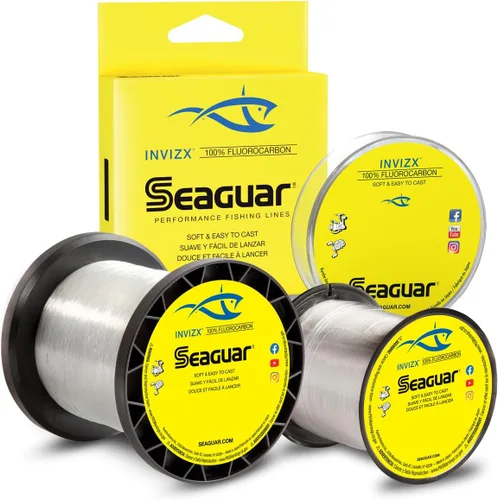 Vista 21 de Seaguar InvizX Multi-Species Fishing Line for Casting, Live Bait, Freshwater, 100% Fluorocarbon, Clear, Multiple Sizes
