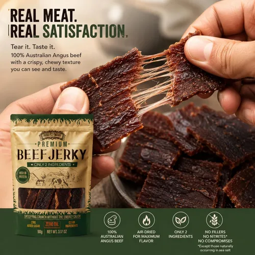 Vista 4 de Patatas fritas de carne de res Angus australiana premium, 3.17 onzas