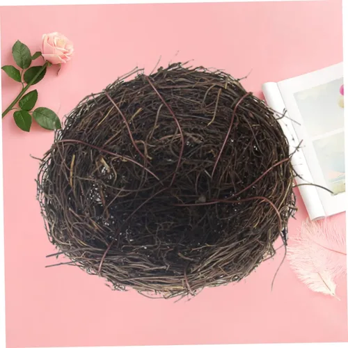 Vista 7 de Holibanna Nidos de pájaros para manualidades, nido para pájaros, chocolate, nidos de Pascua, nidos de pájaros naturales, nido de pájaros, huevos
