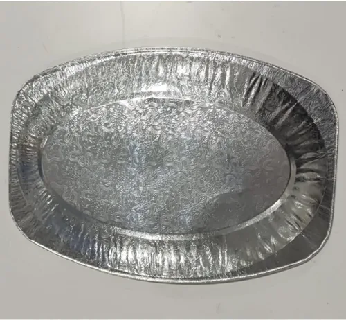 Vista 5 de CALLARON Bandeja de papel de aluminio 20pcs Bandeja de comida desechable Placa de papel de aluminio Placa de papel de aluminio Contenedor