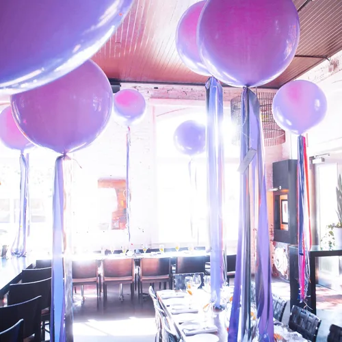 Vista 372 de PartyWoo 50 globos de látex color piel albaricoque, globos de helio boho de Albaricoque-f05