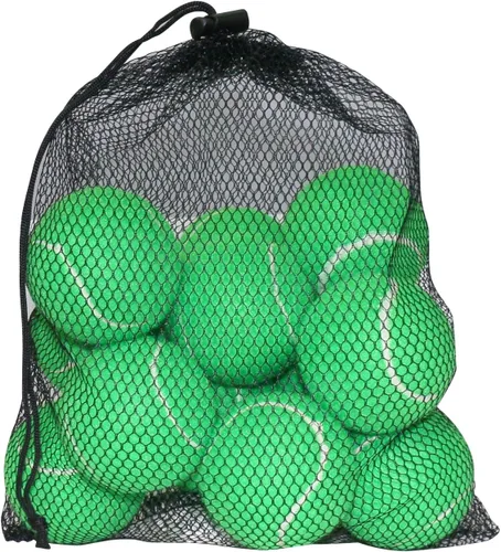 Vista 12 de URBEST Pelota de tenis, 12 paquetes de pelotas de tenis de entrenamiento, pelotas de práctica para jugadores novatos, pelotas de juego para perros