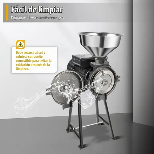 Vista 5 de Molino eléctrico de grano 2200W-negro