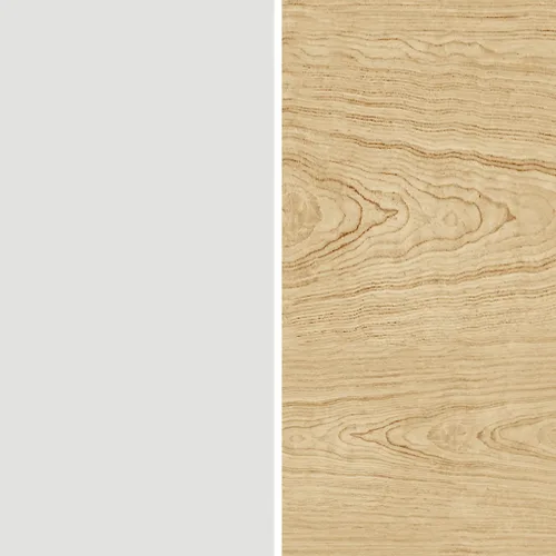 Vista 4 de Glenwillow Home Sillas de comedor de madera maciza con respaldo cruzado en blanco/natural (juego de 2)