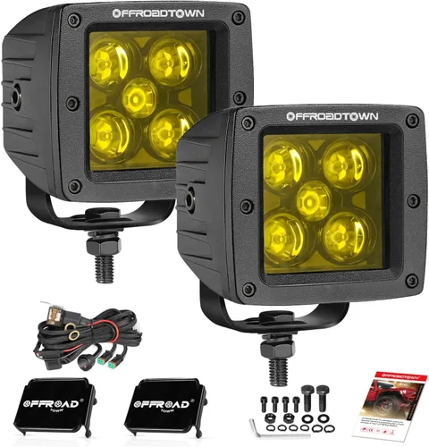 Vista 19 de OFFROADTOWN Arnés de cableado 2 cables para cubos LED Pods LED Negro