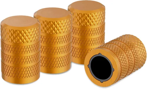 Vista 16 de CKAuto Tapones para válvula de neumático, aluminio negro, 4 unidades/paquete