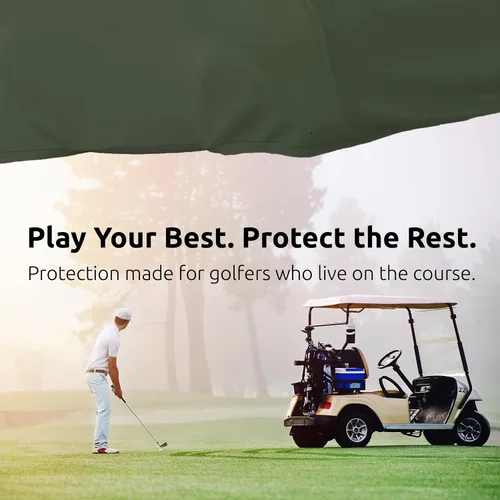 Vista 2 de Weatherproof Golf Cart Cover (Fits Length: Up to 86")
