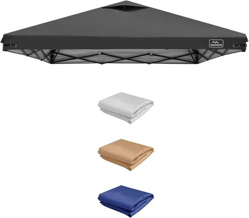 Vista 8 de KAMPKEEPER Cubierta de Repuesto Superior para Carpa Toldo Emergente con Ventilación de Aire y Correa Elástica Ajustable, Poliéster Resistente a Azul
