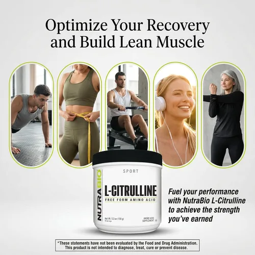 Vista 9 de NutraBio L-citrulina, aminoácido de forma libre, 5.3 oz (150 g)