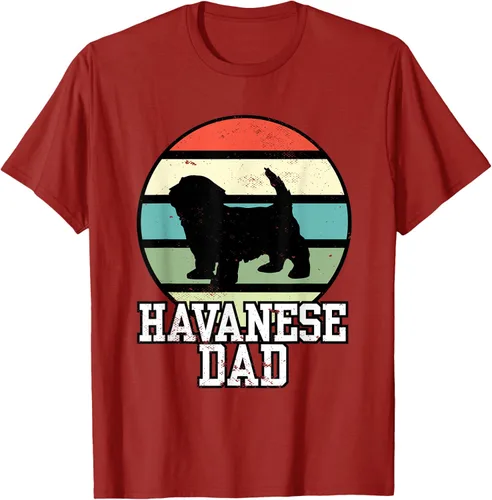 Vista 5 de Camiseta Havanese Dad I Retro Havanese