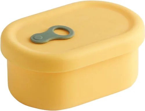 Vista 29 de Recipiente de comida de silicona coreana con ventilación de vapor, manzana verde 4pc