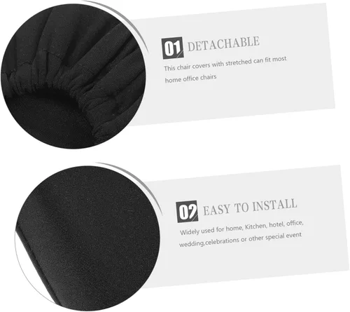 Vista 7 de FOMIYES 1 par de fundas de brazo para silla de oficina, funda de repuesto para silla de oficina, fundas de brazo para sillas de escritorio, funda