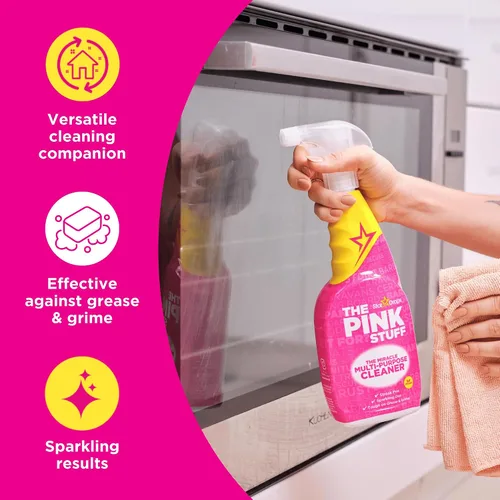 Vista 5 de Stardrops - The Pink Stuff - Pasta de limpieza The Miracle, spray multiusos y espuma de baño, paquete de 3
