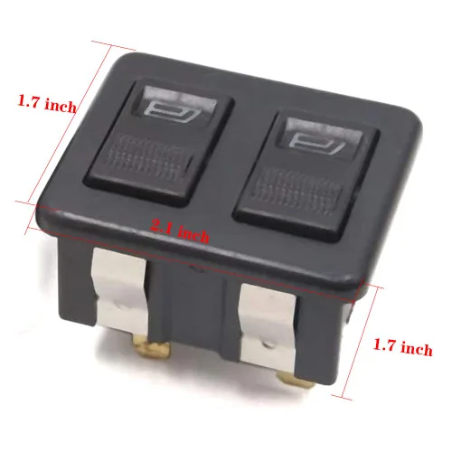 Vista 2 de Interruptor de elevalunas eléctrico de 10 pines de doble filas, control de interruptor eléctrico de elevación DC 12 V, reemplazo universal
