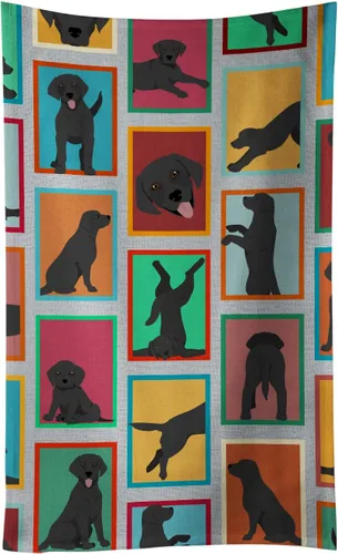 Vista 20 de Caroline's Treasures MLM1160KTWL - Lots of Red Siberian Husky - Toalla de cocina para invitados, toalla de baño decorativa para cara, té, paño