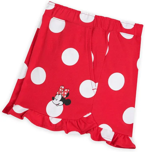 Vista 2 de Disney Minnie Mouse - Pantalones cortos de lunares para niñas, L (1012), Multi colorido