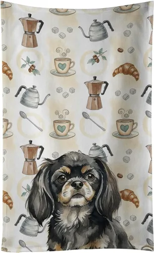 Vista 92 de Caroline's Treasures Afghan Hound - Toalla de cocina para barra de café, terciopelo frontal y lazo de algodón, lavable a máquina Sabueso afgano