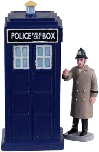 Vista 2 de Lemax Village Collection - Caja de llamada de policía # 03509