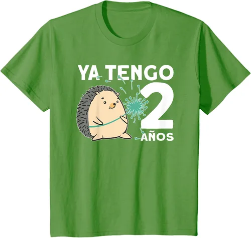 Vista 6 de Niños Niños 2 Cumpleaños erizo Ya tengo 2 años Camiseta