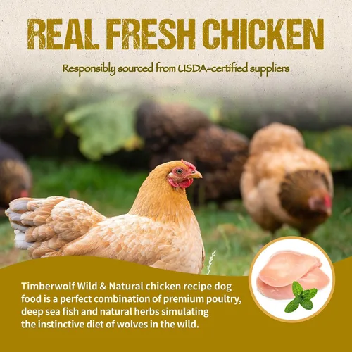 Vista 4 de Timberwolf Wild & Natural Receta de Pollo Alimento Seco para Perros 4lb