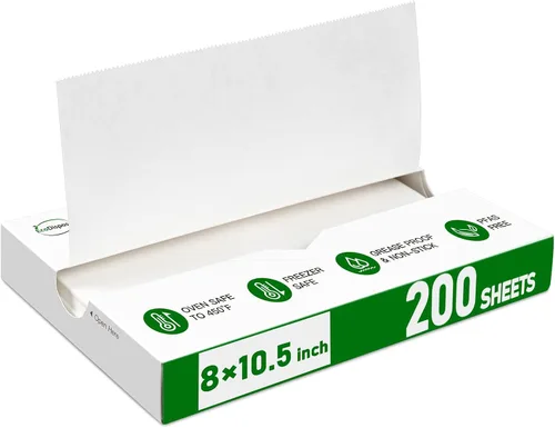 Vista 18 de EcoDispose 2000 hojas de papel precortadas de 6 x 10.5 pulgadas, color Blanco