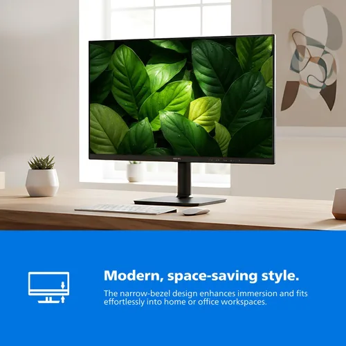 Vista 5 de Philips Monitor de computadora 22E2N1100 de 22 pulgadas, pantalla IPS Full HD 1920 x 1080, frecuencia de actualización de 120 Hz, MPRT de 1 ms