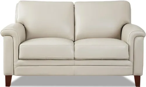Vista 20 de Hydeline Westcott - Silla de cuero de grano superior, gris plateado, espuma viscoelástica y bobinas de bolsillo Plata Gris