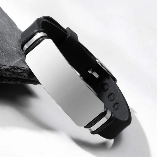 Vista 3 de ZKXXJ Pulseras de identificación de alerta médica para hombres y mujeres con insuficiencia suprarrenal – Pulsera ajustable de silicona