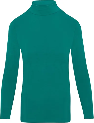 Vista 4 de Natural Uniforms Camiseta de manga larga con cuello alto falso para mujer