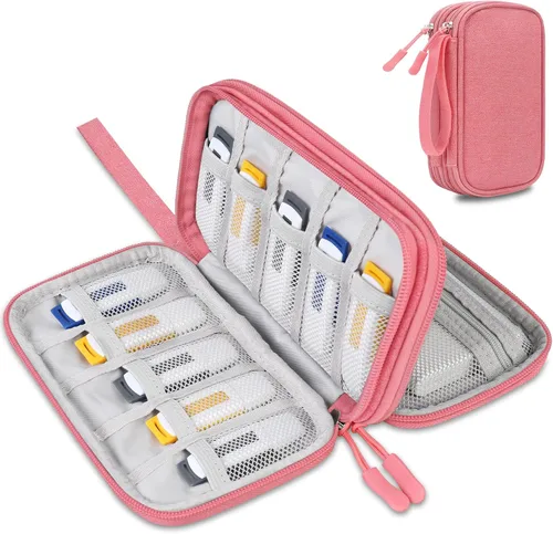 Vista 13 de Lacdo Estuche para unidad flash USB, organizador portátil de accesorios electrónicos para SanDisk/SamData/Samsung, memoria, USB, USB, USB, USB, USB