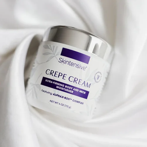 Vista 7 de SKINTENSIVE Crema de crepé - Crema avanzada para piel crepey para una apariencia más firme y suave - Formulada por dermatólogos entrenados