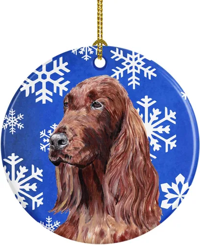 Vista 386 de Caroline's Treasures Cavalier Spaniel - Adorno de cerámica para colgar en el árbol de Navidad, para el hogar, Navidad, fiestas, regalo, 3 pulgadas