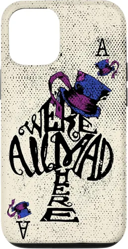 Vista 28 de iPhone 16 We're All Mad Here - Funda de Alicia en el País de las Maravillas