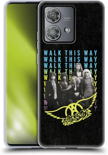 Vista 111 de Head Case Designs Officially Licensed Aerosmith Back in The Saddle Again Classics Gel Case [Military Grade Protection] Compatible with Moto E7