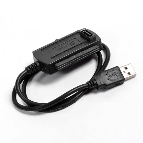Vista 2 de SATA PATA IDE Drive to USB 2.0 Adaptador Convertidor Cable para Disco Duro HDD 2.5" 3.5" con Adaptador de Alimentación de CA Externo